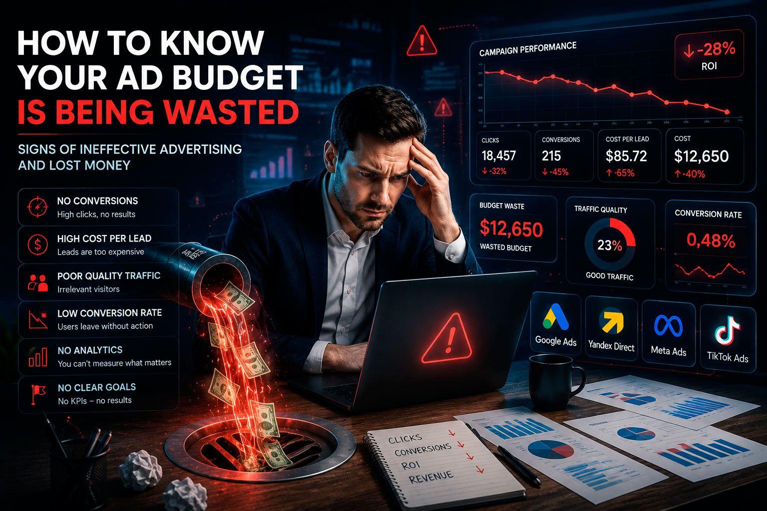 How to Understand That Your Advertising Budget Is Being Wasted: Signs, Metrics, and Audit in 2026